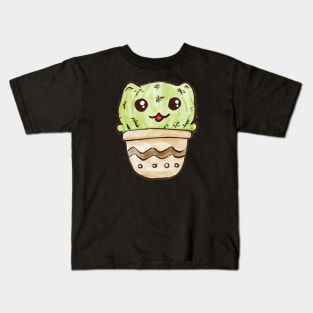 Catcus Cactus Cat Kids T-Shirt